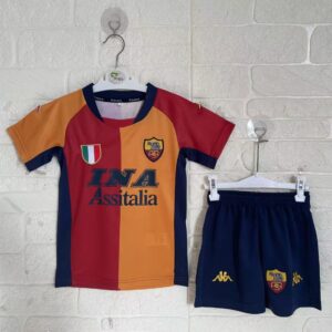 AS Roma Home Retro Kids Suit 2001/02