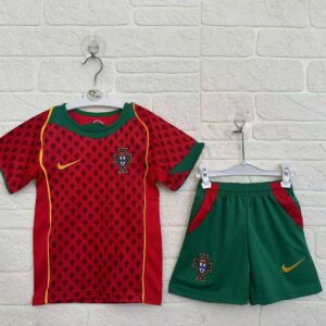 Portugal Home Retro Kids Suit 2004