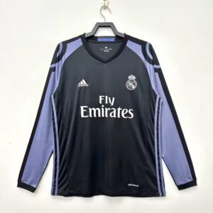 Real Madrid Third Long Sleeve Retro Jersey 2016/17