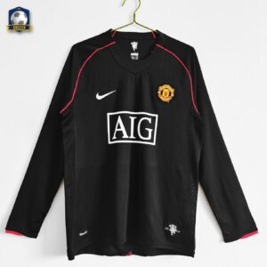 Manchester United Away Long Sleeve Retro Jersey 2007/08