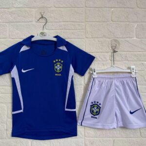 Brazil Away Retro Kids Suit 2002