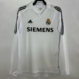 Real Madrid Home Retro Long Sleeves Jersey 2005/06