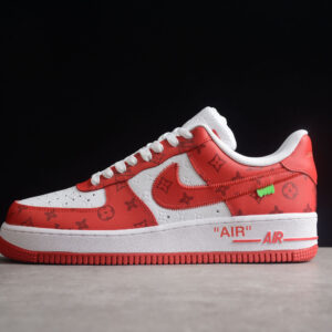 Air Force 1 LV Louis Vuitton Low White Red LD 0232