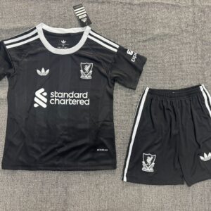 Liverpool Black Goalkeeper Kids Suit 25/26