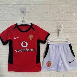 Manchester United Home Retro Kids Suit 2002/04