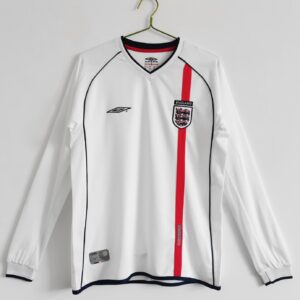 England Retro Home Long Sleeve Jersey 2002
