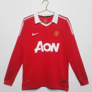 Manchester United Home Long Sleeve Retro Jersey 2010/11