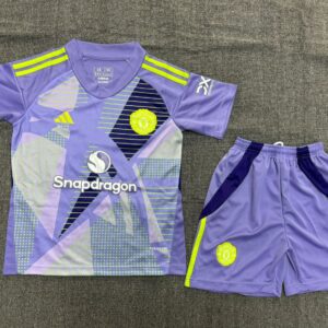 Manchester United Home Goalkeeper Kids Suit 24/25 Purple