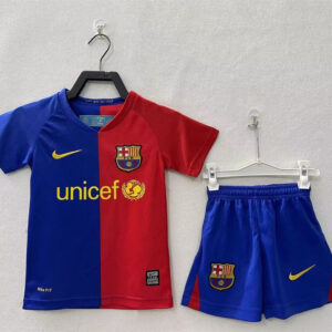 Barcelona Home Retro Kids Jersey 2008/09