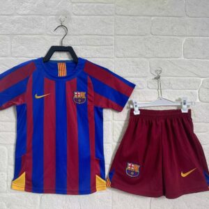 Barcelona Home Retro Kids Suit 2005/06