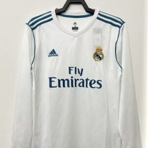 Real Madrid Home Retro Long Sleeves Jersey 17/18