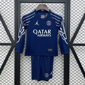 Paris Saint Germain Fourth Long Sleeve Kids Suit 24-25