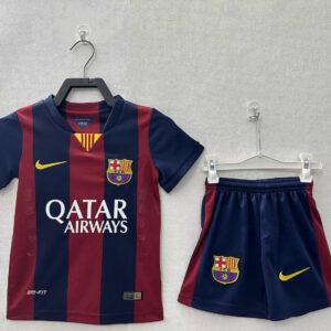 Barcelona Home Retro Kids Jersey 14/15