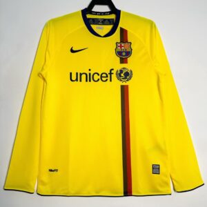 Barcelona Away Long Sleeve Retro Jersey 2008/09