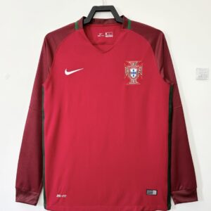 Portugal Retro Home Long Sleeve Jersey 2016