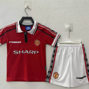 Manchester United Home Retro Kids Jersey 98/99