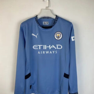 Manchester City Man Home Long Sleeve Jersey 24/25
