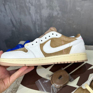 Travis Scott x Air Jordan 1 Low Sail and Ridgerock