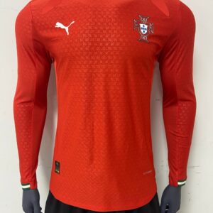 Portugal 2025 Home Player Version Long Sleeve Man Jersey