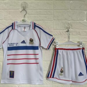 France Away Retro Kids Suit 1998