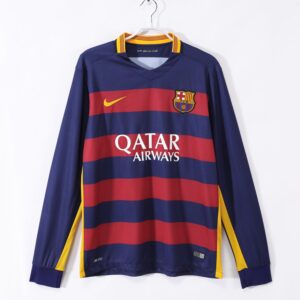 Barcelona Home Long Sleeve Retro Jersey 2015/16