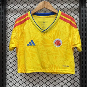 Colombia 2026 World Cup Home Women Cropped Jersey