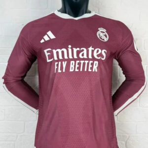 Real Madrid Third Player Long Sleeve Men Jersey 26/27