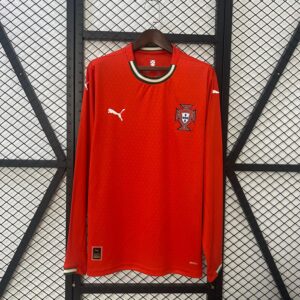 Portugal Euro 2025 Home Long Sleeve Man Jersey